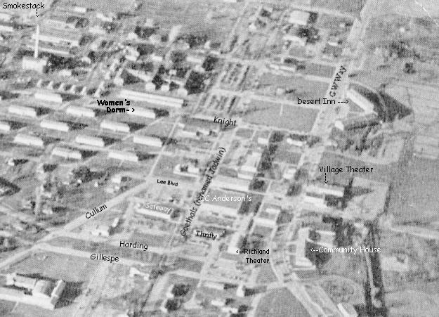 Downtown Richland in 1944