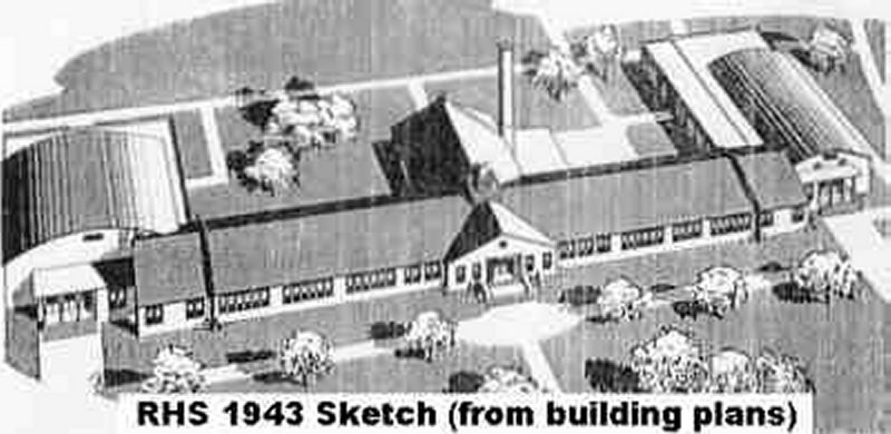 Col-Hi 1943 sketch from building plans