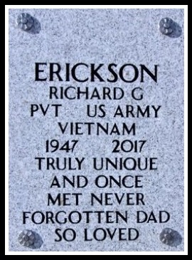 Richard Erickson - Headstone Richard Erickson - Headstone