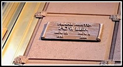 Frank Fowler
- Headstone Frank Fowler - Headstone