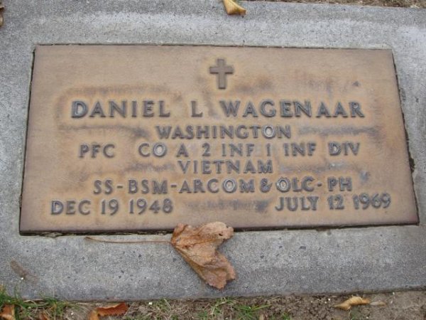 Dan Wagenaar - Headstone Dan Wagenaar - Headstone