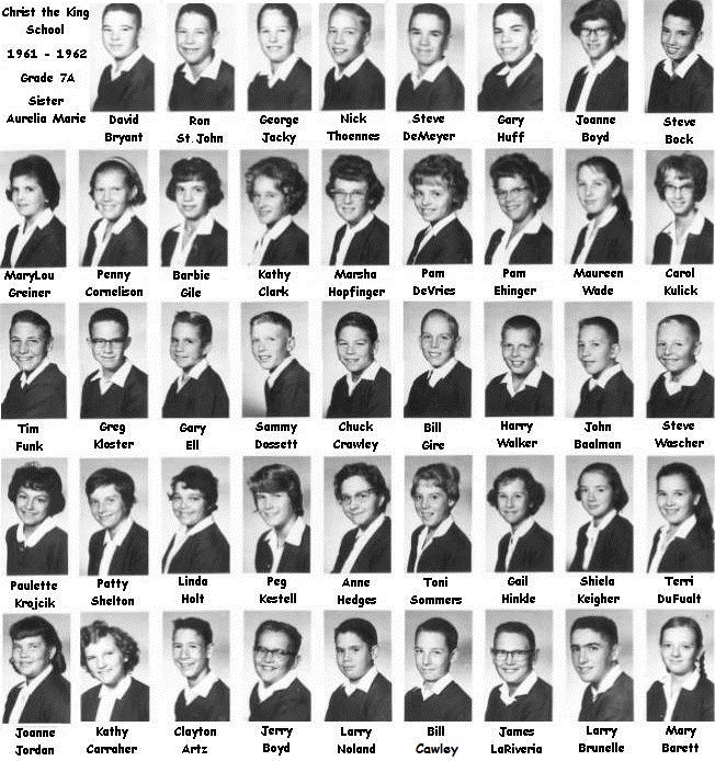 7th Grade - Sister Aurelia Marie