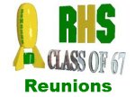 Class of '67 Reunions page