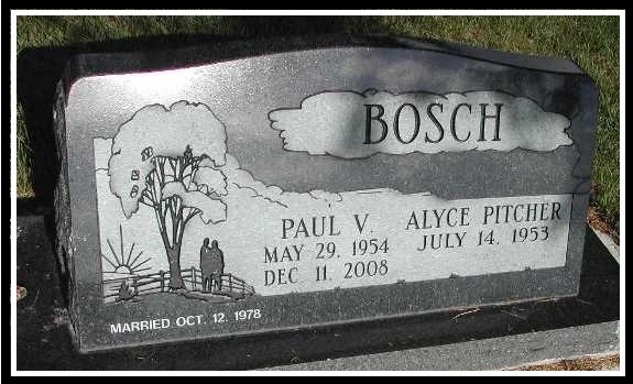Paul Bosch - headstone Paul Bosch - headstone