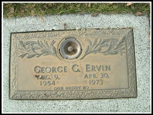 George Ervin - headstone George Ervin - headstone