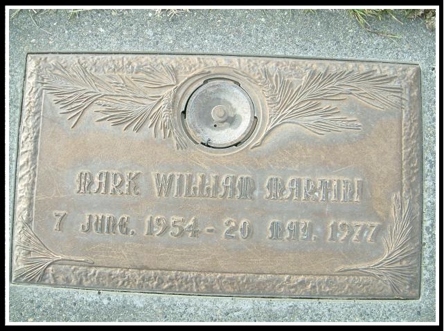 Mark Martini - Headstone Mark Martini - Headstone