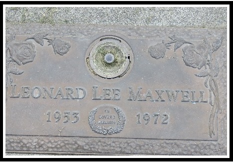 Leonard Maxwell - headstone Leonard Maxwell - headstone