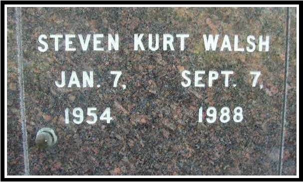 Kurt Walsh - headstone Kurt Walsh - headstone