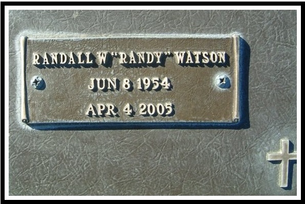 Randy Watson - headstone Randy
Watson - headstone
